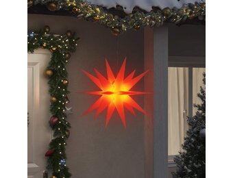 vidaXL Kerstlamp Ster 100cm Rood - 60% Korting