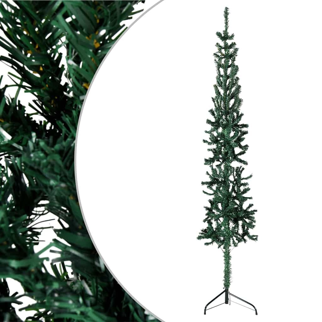 vidaXL Halve Kunstkerstboom 120 cm Groen - 40% Korting!