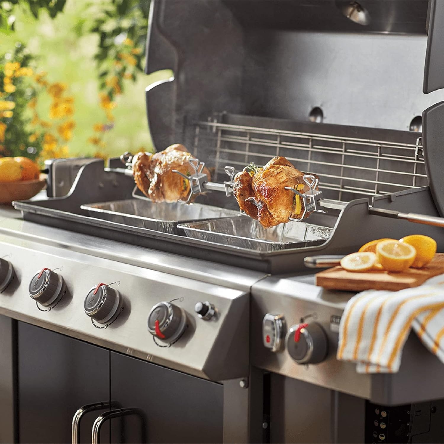 RVS Rotisserie Kit voor Weber Genesis II - 40% Korting!