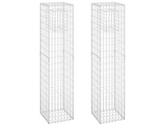 VidaXL Schanskorf palen 2 st. 40x40x180cm - 57% Korting!