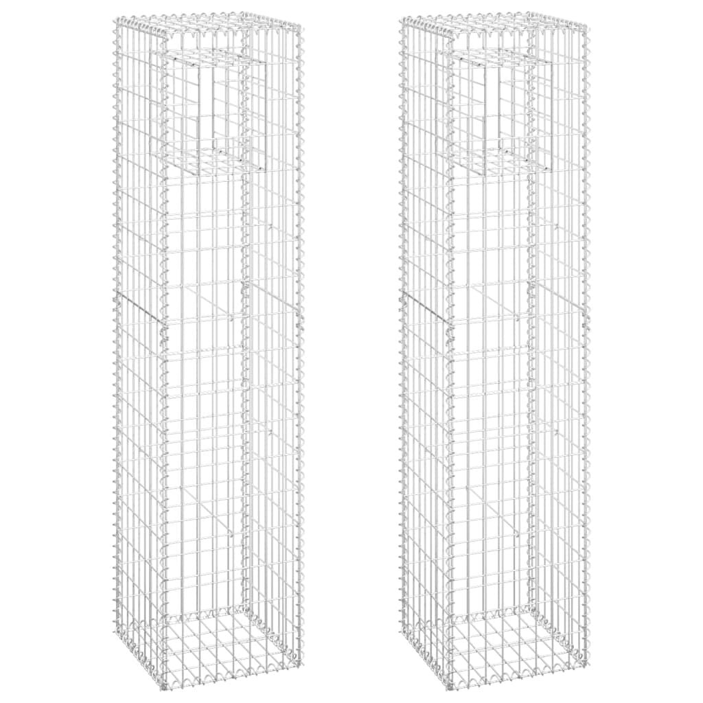 VidaXL Schanskorf palen 2 st. 40x40x180cm - 57% Korting!