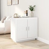 vidaXL Dressoir 80x40x75 cm Wit Bewerkt Hout - 72% Korting!