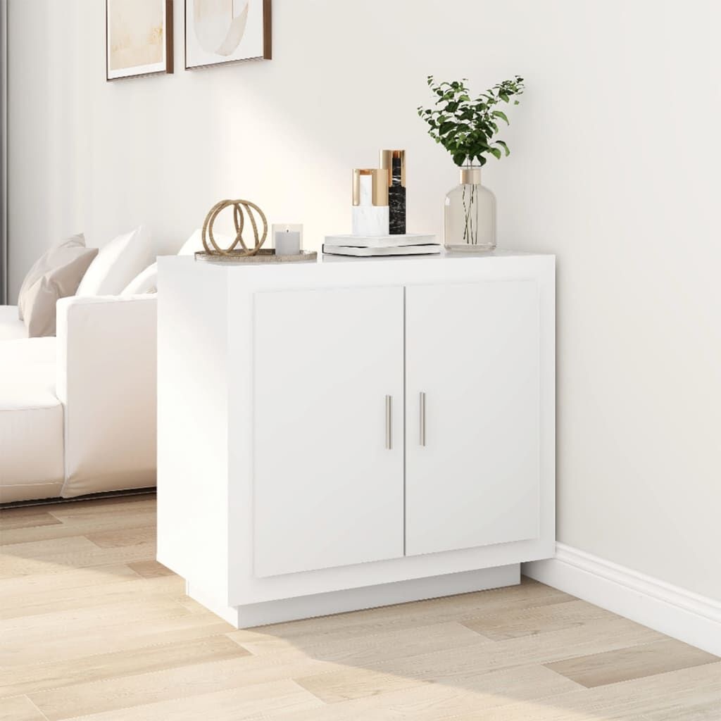vidaXL Dressoir 80x40x75 cm Wit Bewerkt Hout - 72% Korting!
