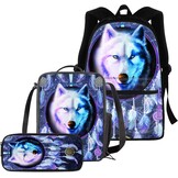 Schooltas Set 3-delig (Rugzak, Lunchtas, Etui) 30% Korting!