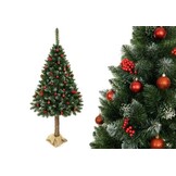 Kunstkerstboom 220cm met Grenen Stam & IJzige Takken (60% Korting)