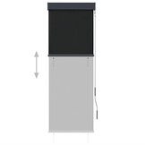 Rolgordijn voor buiten, 60x250 cm, Antraciet - 57% Korting