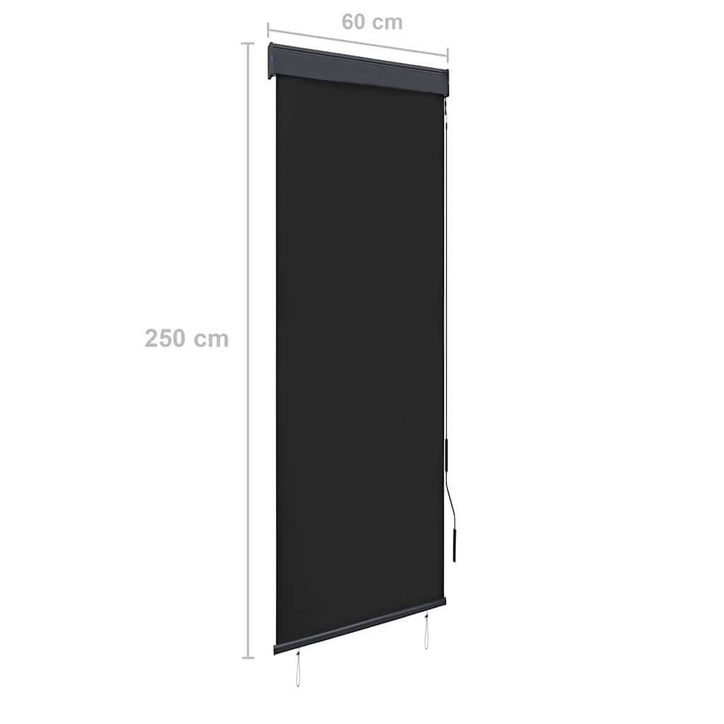 Rolgordijn voor buiten, 60x250 cm, Antraciet - 57% Korting