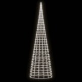 vidaXL LED-kerstboom mastdecoratie, 3000 LEDs koud wit, 8m - 79% korting!
