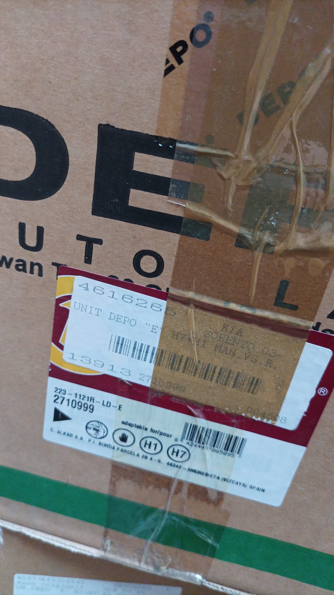 64% KORTING: Koplamp Rechts Kia Sorento I (2002-2011) ECE-getest