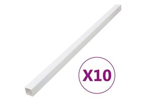 vidaXL Kabelgoot 50x25mm 10m PVC - 63% Korting