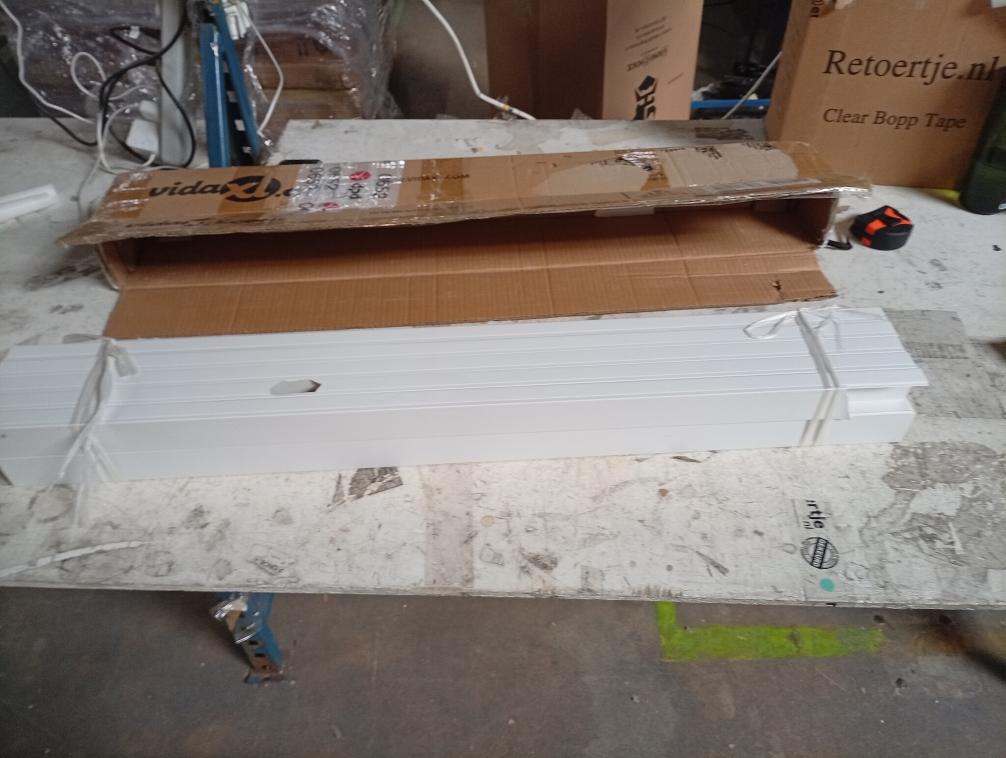 vidaXL Kabelgoot PVC Wit 50x25 mm (10m) - 72% Korting