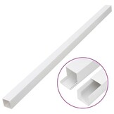vidaXL Kabelgoot PVC Wit 50x25 mm (10m) - 72% Korting