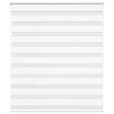 vidaXL Zebra rolgordijn 125x150 cm stofbreedte 120,9cm polyester wit