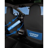 Stoelhoezenset Tesla Model 3 (2017-2023) - Zwart - 71% Korting