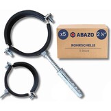 5x RVS Leidingklemmen 75-80mm met Afdichting - 55% Korting