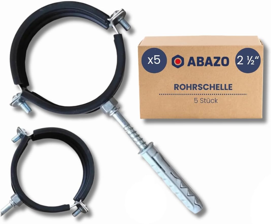 5x RVS Leidingklemmen 75-80mm met Afdichting - 55% Korting