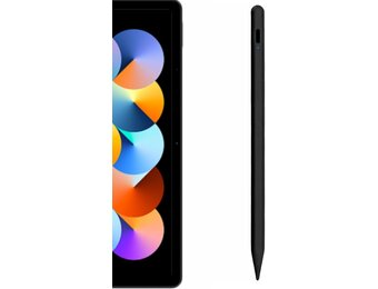 Stylus voor Redmi Pad 2024 Pro Se Tablet - Actieve Oplaadbare Touch Pen met 0,7mm punt, 4096-traps drukdetectie - Zwart