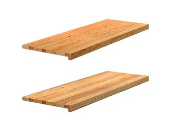 2x VidaXL Massief Eikenhout Vensterbanken - 61% Korting!