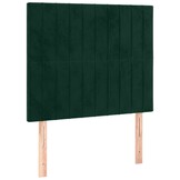 2x Donkergroen Fluweel Hoofdbord 80x5x88 cm - 74% Korting