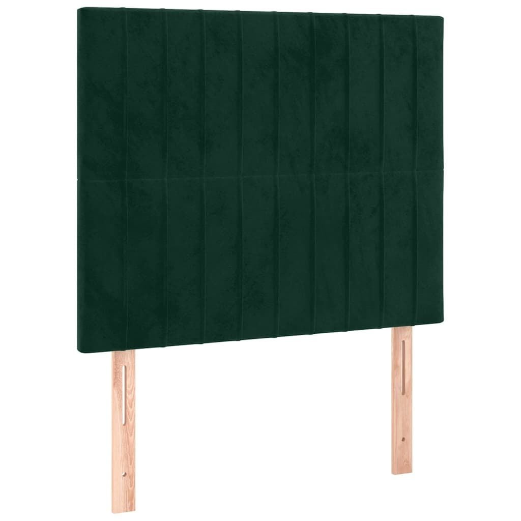 2x Donkergroen Fluweel Hoofdbord 80x5x88 cm - 74% Korting