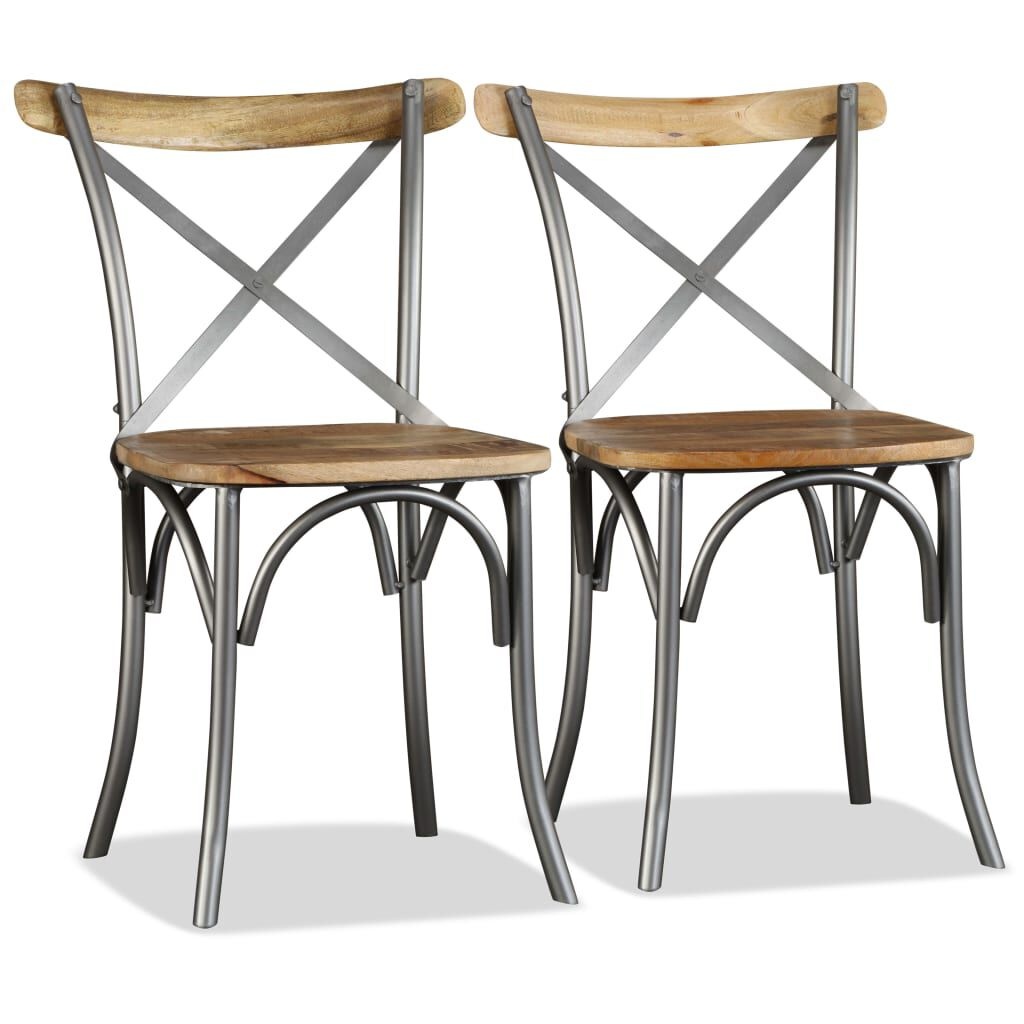 vidaXL Eetkamerstoelen 2 st. - Massief Mangohout - 41% Korting