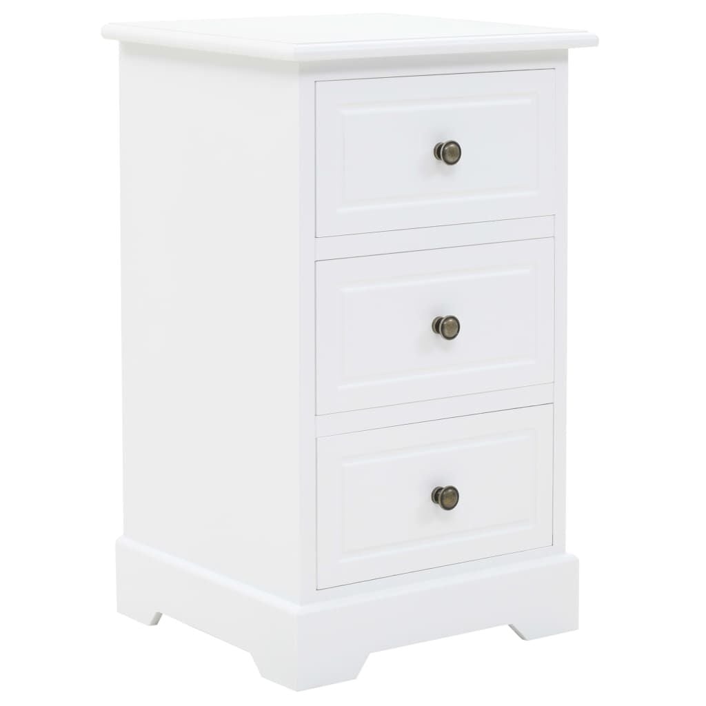 vidaXL Nachtkastje Wit 35x32x59 cm MDF - 75% Korting