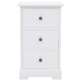 vidaXL Nachtkastje Wit 35x32x59 cm MDF - 75% Korting