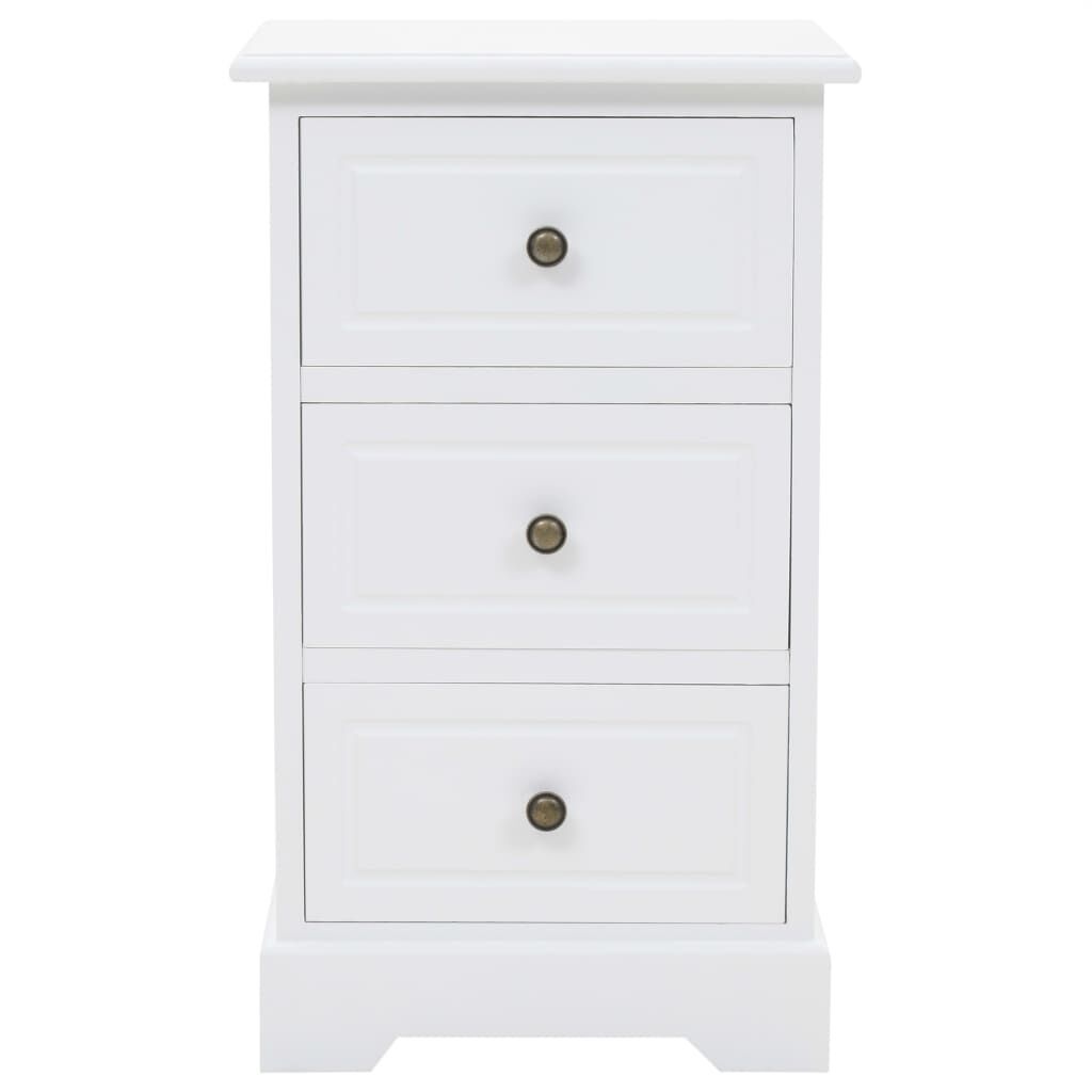 vidaXL Nachtkastje Wit 35x32x59 cm MDF - 75% Korting