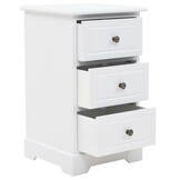 vidaXL Nachtkastje Wit 35x32x59 cm MDF - 75% Korting