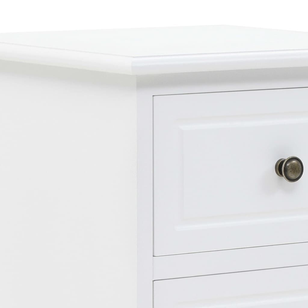 vidaXL Nachtkastje Wit 35x32x59 cm MDF - 75% Korting