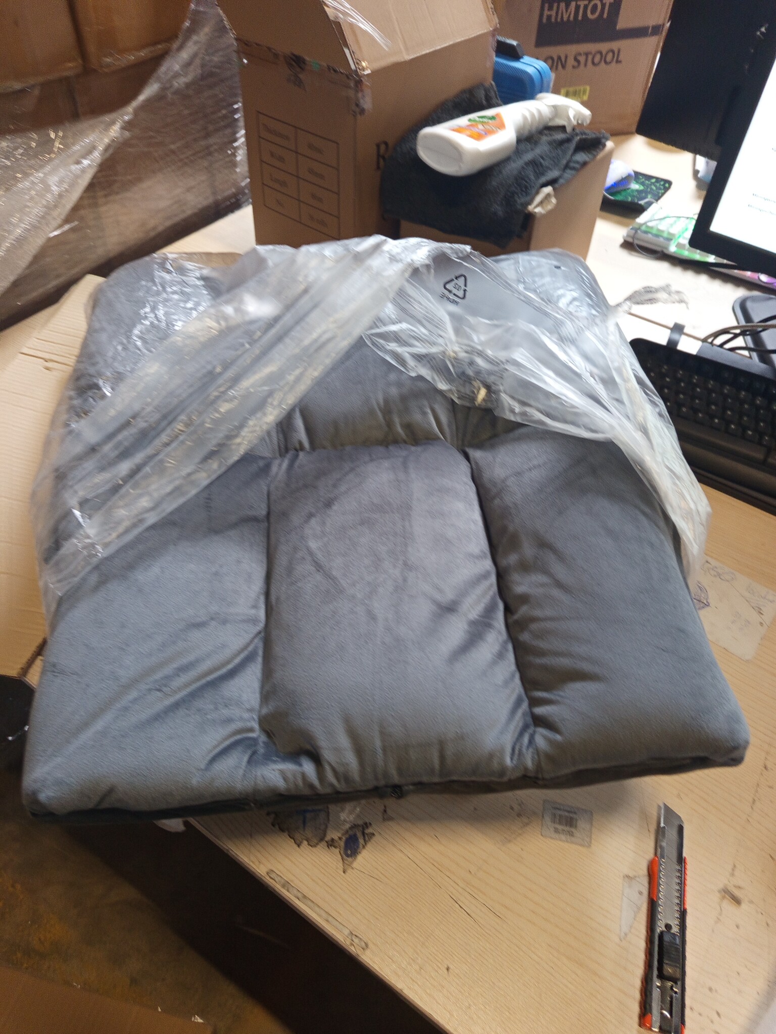 vidaXL Relaxstoel fluweel donkergrijs