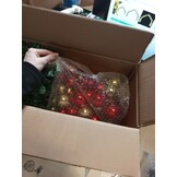 VidaXL Kerstslinger met Ballen & LED-lampjes 20m - 77% Korting