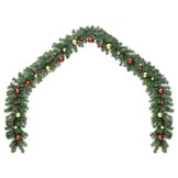 VidaXL Kerstslinger met Ballen & LED-lampjes 20m - 77% Korting