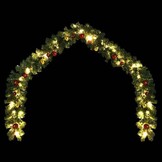 VidaXL Kerstslinger met Ballen & LED-lampjes 20m - 77% Korting