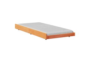 vidaXL Bedframe Grenenhout Bruin 90x200cm - 52% Korting!