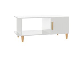Hoge Glans Witte Salontafel 90x50x40 cm - 78% Korting!