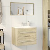 VidaXL Wastafelkast Sonoma Eiken - 59% Korting