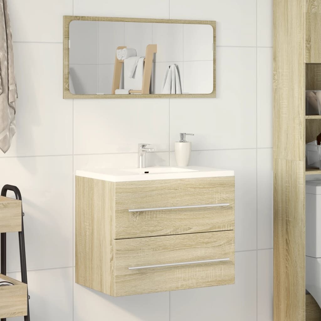 VidaXL Wastafelkast Sonoma Eiken - 59% Korting