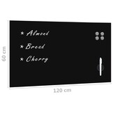vidaXL Glazen Magneetbord 120x60cm - 61% Korting