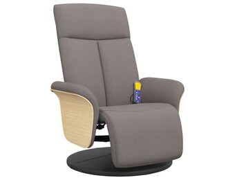 vidaXL Massagestoel Taupe - 76% Korting!