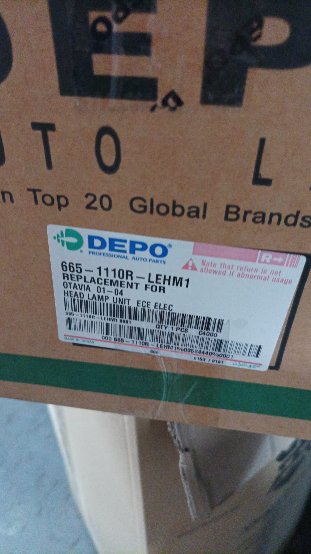 Koplamp Rechts Skoda Octavia I (1996-2010) - 64% Korting!