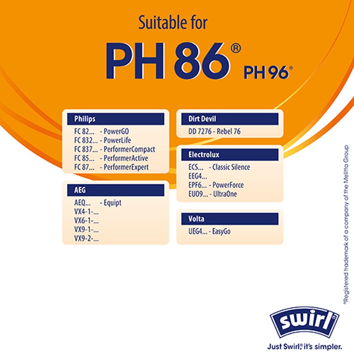 Swirl Stofzuigerzakken PH86/PH96 - 10st + Filters, 60% Korting!