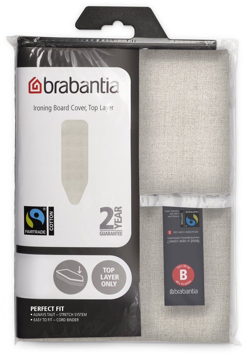 Strijkplankhoes Katoen Denim Grijs B 124x38cm - 73% Korting!