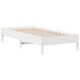 vidaXL Bedframe Grenenhout Wit 140x200 cm - 52% Korting!
