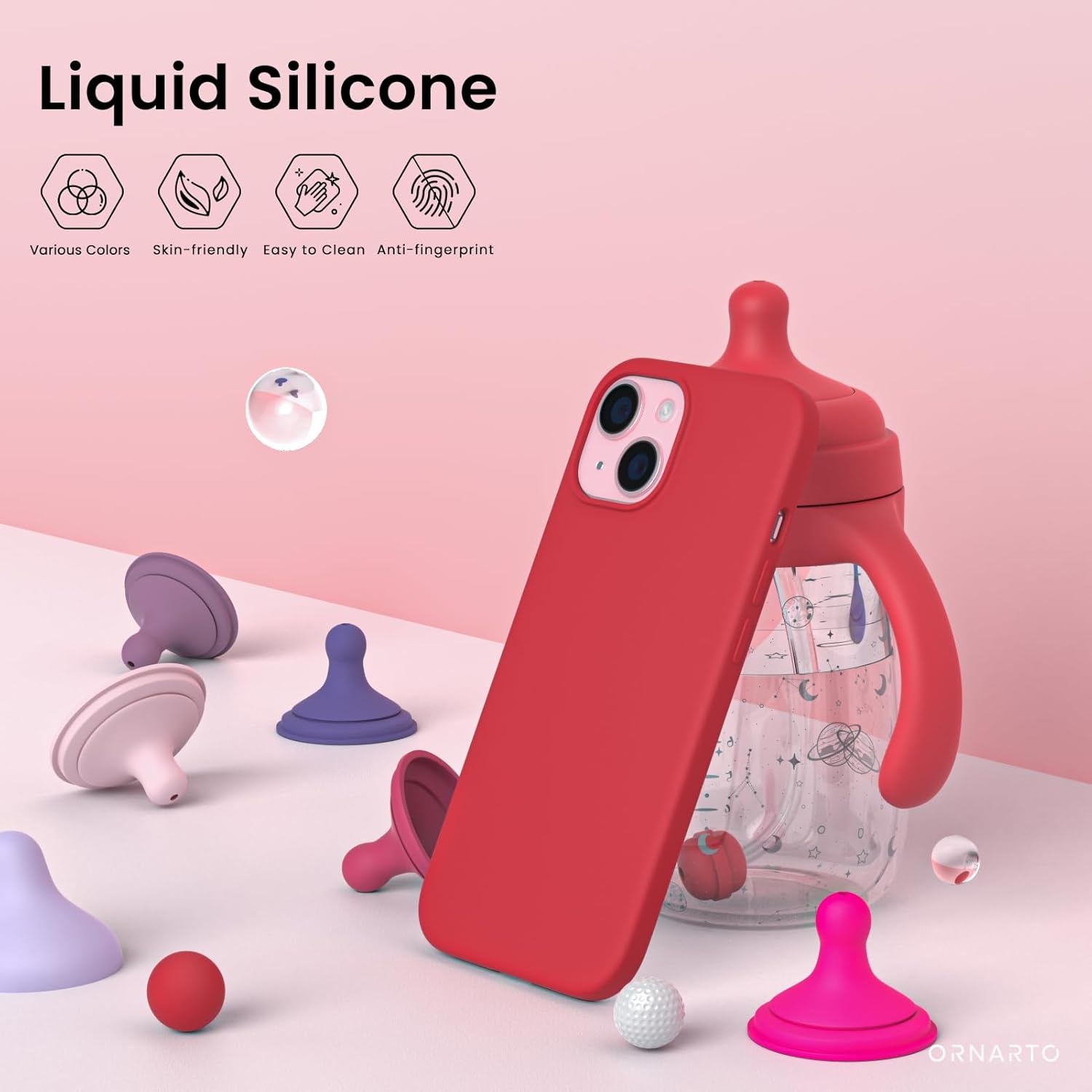 iPhone 15 Hoesje Vloeibaar Siliconen - 34% Korting