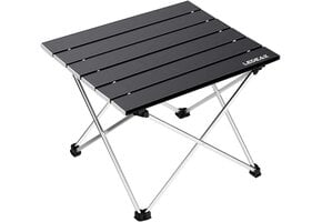 Opvouwbare Aluminium Campingtafel Zwart (27% Korting!)