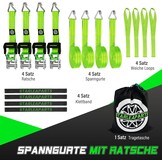 Wielspanbanden met ratel (4-delig) - 2000 kg - 24% korting!