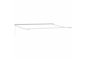 Wit Uitschuifbare Zonneluifel 4,5 x 3 m Metaal (61% Korting)