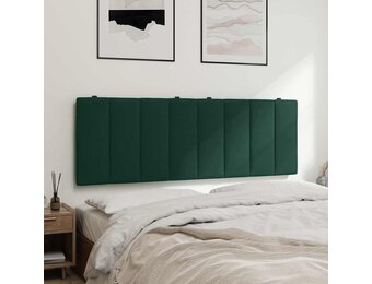 vidaXL Hanko Hoofdbordkussen 140cm Fluweel Donkergroen - 55% Korting!
