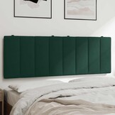 vidaXL Hanko Hoofdbordkussen 140cm Fluweel Donkergroen - 55% Korting!